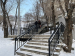 В Улан-Удэ открыли недоделанную лестницу в центре города
