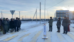 В Иволгинском районе торжественно открыли подъездную дорогу и надземный переход к школе и детскому саду