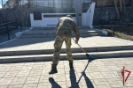В Улан-Удэ росгвардейцы убрались на мемориале воинам, павшим в Великой Отечественной войне