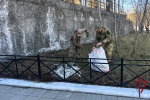 В Улан-Удэ росгвардейцы убрались на мемориале воинам, павшим в Великой Отечественной войне