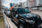 В Улан-Удэ встретили автопробег из Владивостока в Донецк «Одна родина – одна семья!»