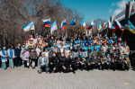 В Улан-Удэ встретили автопробег из Владивостока в Донецк «Одна родина – одна семья!»