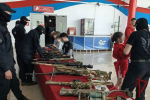 Сотрудники ОМОН организовали выставку на всероссийских соревнованиях по самбо в Бурятии