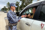В Бурятии росгвардейцы развернули триколор ко Дню Государственного флага России