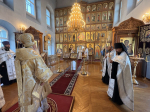 Воскресная Божественная Литургия в Спасском храме села Турунтаево Прибайкальского района Бурятии