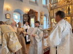 Воскресная Божественная Литургия в Спасском храме села Турунтаево Прибайкальского района Бурятии
