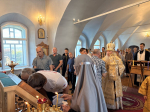 Воскресная Божественная Литургия в Спасском храме села Турунтаево Прибайкальского района Бурятии