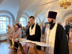 Воскресная Божественная Литургия в Спасском храме села Турунтаево Прибайкальского района Бурятии