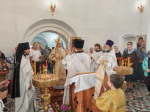 Воскресная Божественная Литургия в Спасском храме села Турунтаево Прибайкальского района Бурятии