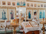 Воскресная Божественная Литургия в Спасском храме села Турунтаево Прибайкальского района Бурятии