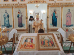 Воскресная Божественная Литургия в Спасском храме села Турунтаево Прибайкальского района Бурятии