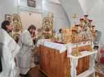 Воскресная Божественная Литургия в Спасском храме села Турунтаево Прибайкальского района Бурятии