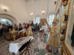 Воскресная Божественная Литургия в Спасском храме села Турунтаево Прибайкальского района Бурятии