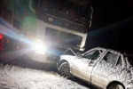 В Бурятии столкнулись шесть большегрузов и легковой автомобиль